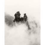 Black and white photograph by Bernard Donjean that shows ... (name of the photograph : Zhangjiajie, #5)