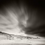 Black and white photograph by Bernard Donjean that shows the dunes of Bray-Dunes (name of the photograph : Northernmost Coast)